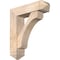 Ekena Millwork Legacy Arts and Crafts Smooth Bracket w/ Offset Brace, Douglas Fir, 7 1/2"W x 28"D x 32"H BKT0806X28X32LEC03SDF - alternate 1